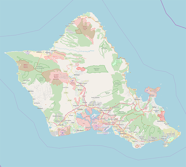 Map of Honolulu